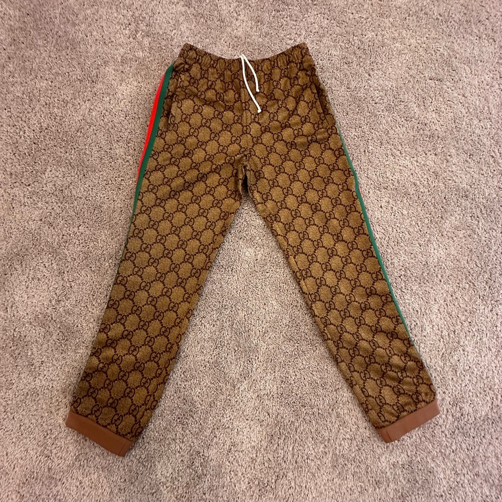 Gucci Brown Patterned Men's Pants